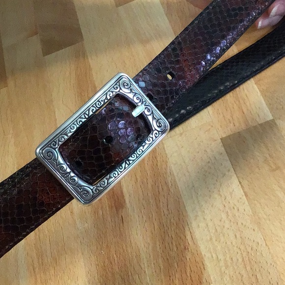 Brighton 34” reversible black & brown leather belt. - Picture 7 of 9